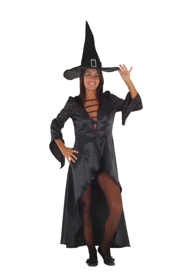 Halloween Hexenkleid Damen Gothic Kostüm - Mittelalterliches Vintage Kleid Größe S-5XL