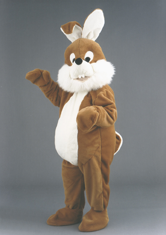 brauner-hase-Werbefigur-Promo-Walking-Act-Hasenkostuem